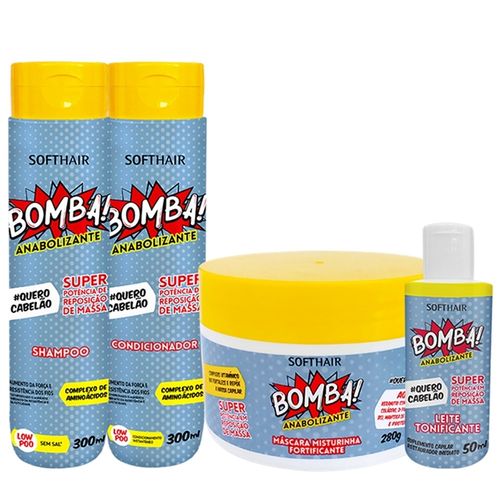 Kit Bomba Anabolizante Capilar Soft Hair