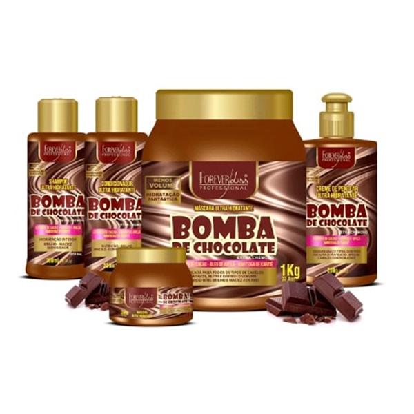 Kit Bomba de Chocolate Forever Liss com Masc 1K e 250g