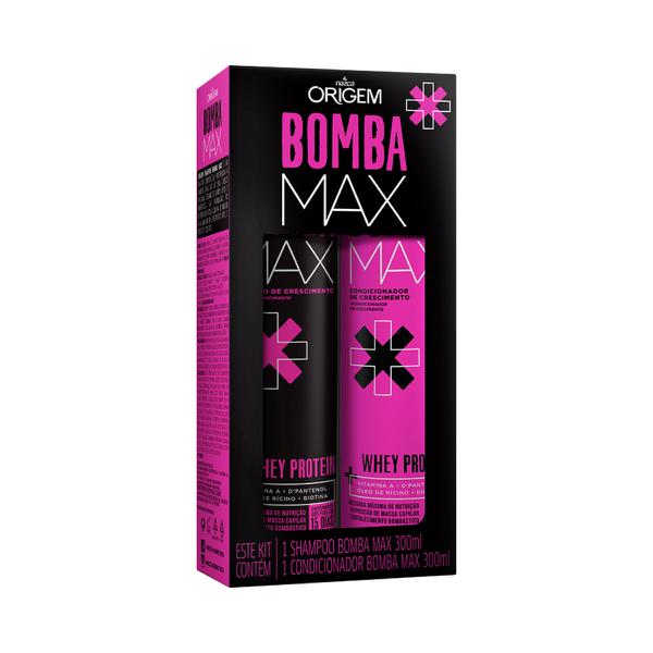 Kit Bomba Max Origem Nazca - Shampoo + Condicionador 300Ml