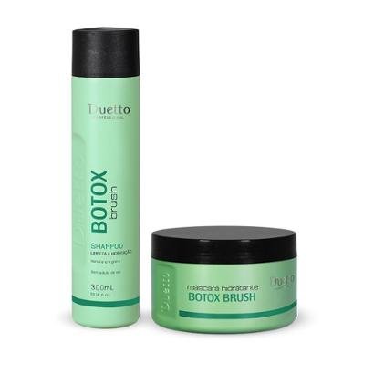 Kit Botox Brush Duetto Professional 1 Shampoo 300ml + 1 Máscara 280g