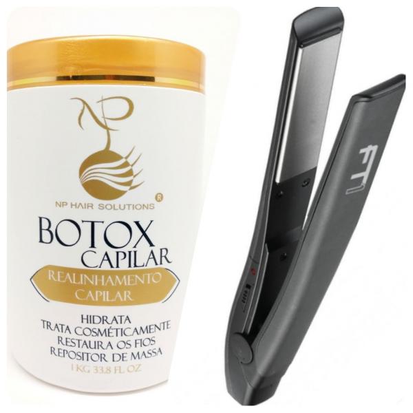 Kit Botox Capilar Np Hair Solutions + Prancha FT1