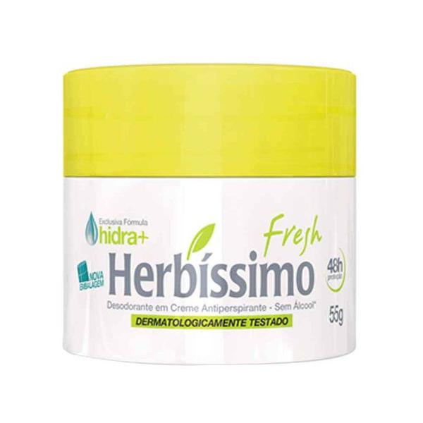 Kit C/12 Desodorante Creme Herbíssimo Fresh 55g