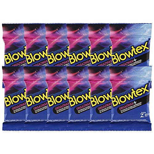 Kit C/ 12 Pacts Preservativo Blowtex Orgazmax C/ 3 Un Cada