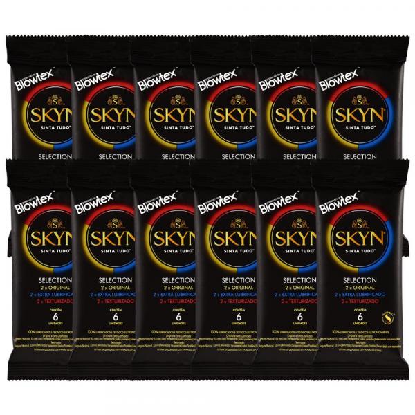 Kit C/ 12 Pacts Preservativo Skyn Selection C/ 6 Un Cada