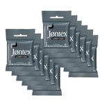 Kit c/ 12 Preservativo JONTEX Lubrificado 3 unidades