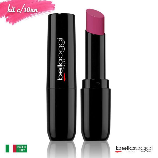 Kit C/ 10 Batom Desiderio Wet Fps 15 Pop Pink 03 Bellaoggi