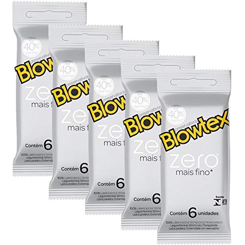 Kit C/ 4 Pacotes Preservativo Blowtex Zero C/ 6 Un Cada