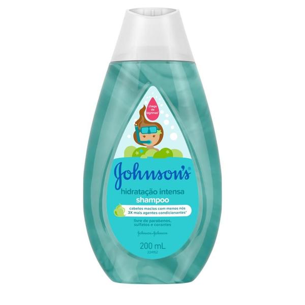 Kit C/ 4 Shampoo JOHNSON'S Baby Hidratação Intensa 200ml