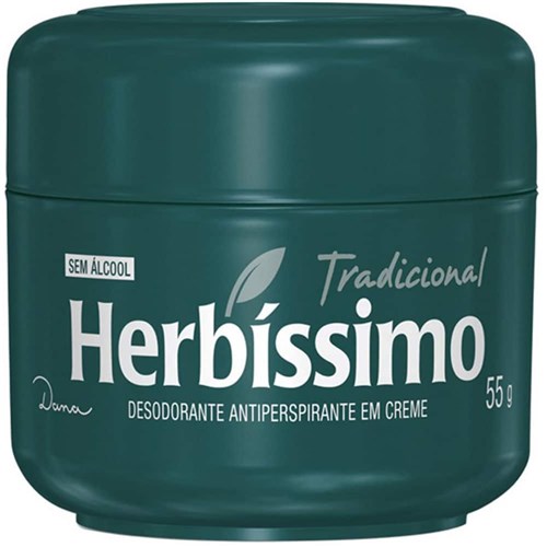 Kit C/6 Desodorante Creme Herbissimo Tradicional 55G