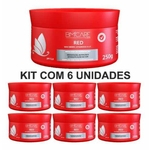 Kit C/6 Máscara Matizadora Bmcare Colors Red Barrominas 250g