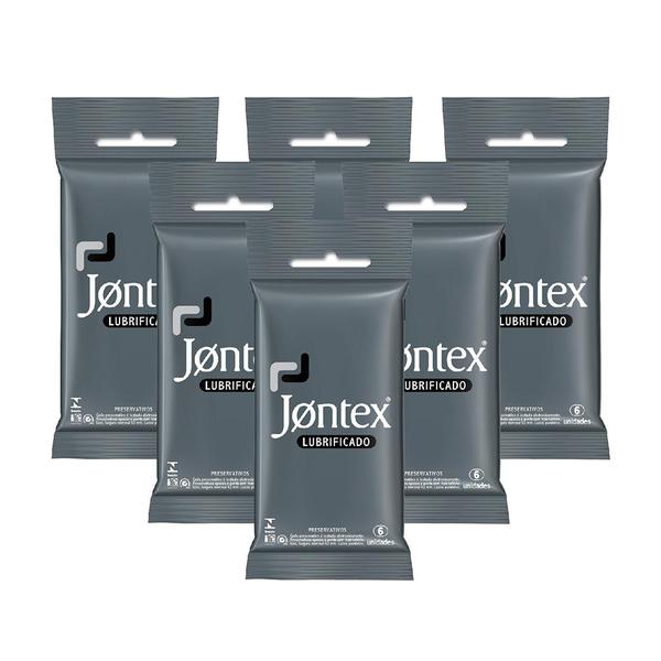 Kit C/ 6 Preservativo JONTEX Lubrificado 6 Unidades