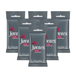 Kit c/ 6 Preservativo JONTEX Lubrificado Ultra Resistente 6 unidades