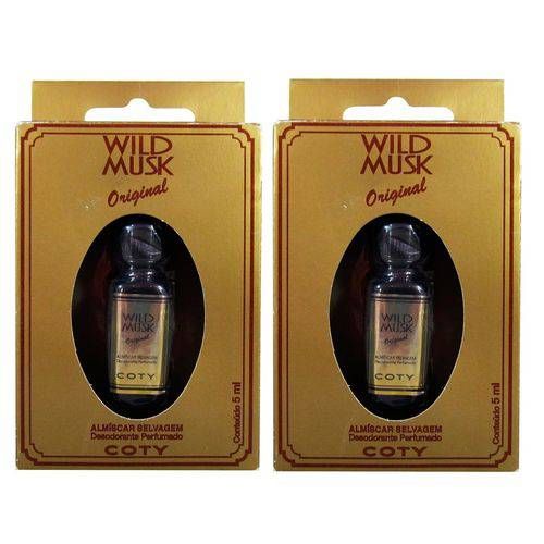 Almíscar Selvagem Wild Musk Óleo Perfumado 5ml Coty Kit C/2