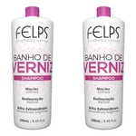 Kit C/ 2 Felps Profissional Banho De Verniz - Shampoo 250ml