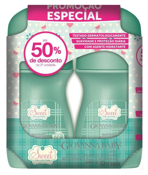 Kit C/ 3 Pack Desodorante Rollon Giovanna Baby Candy 50 Ml