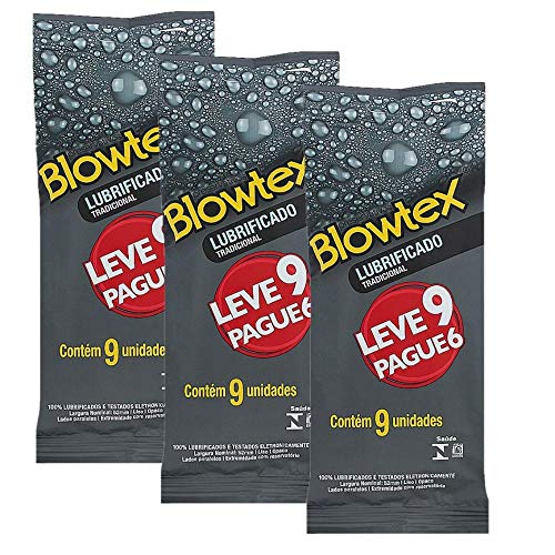 Kit C/ 3 Pacote Preservativo Blowtex Lubrificante L9 P3