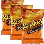 Kit c/ 3 Pacotes Preservativo Blowtex Hot c/ 3 Un Cada