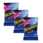 Kit c/ 3 Pacotes Preservativo Blowtex Orgazmax c/ 3 Un Cada
