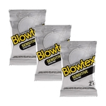 Kit c/ 3 Pacotes Preservativo Blowtex Sensitive c/ 3 Un cada