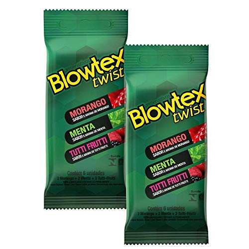 Kit C/ 2 Pacotes Preservativo Blowtex Twist C/ 6 Un Cada