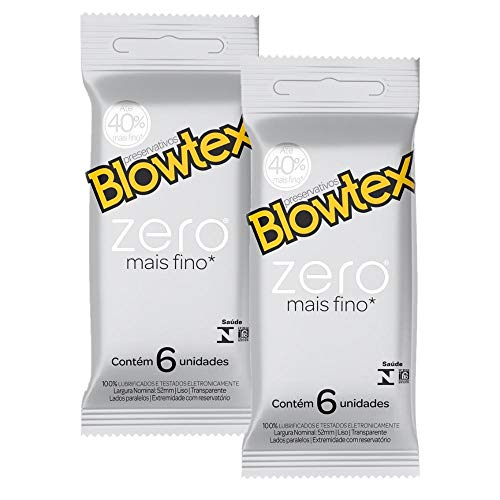 Kit C/ 2 Pacotes Preservativo Blowtex Zero C/ 6 Un Cada