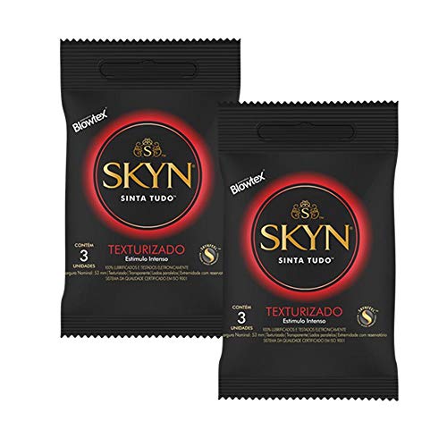 Kit C/ 2 Pacotes Preservativo Skyn Texturizado C/ 3 Un Cada