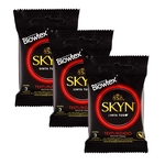 Kit c/ 3 Pacotes Preservativo SKYN Texturizado c/ 3 Un Cada