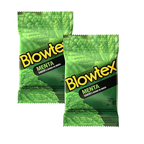 Kit C/ 2 Preservativo Blowtex Menta C/ 3 Un Cada