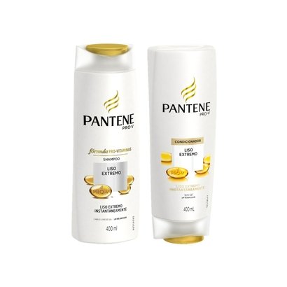 Kit C/ Shampoo + Condicionador Pantene Liso Extrem