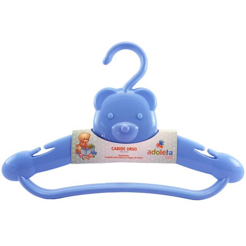 Kit 2 Cabides Urso Azul - Adoleta Bebê