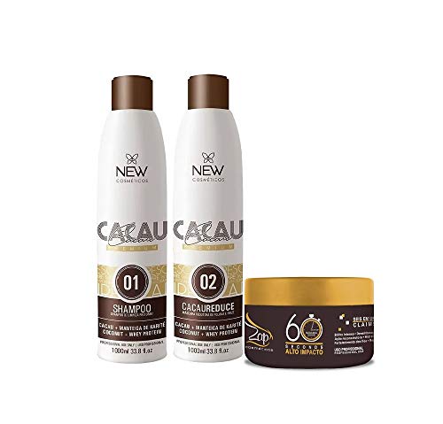 Kit Cacau Premium New Cosméticos e Mascara Alto Impacto Zap Cosméticos