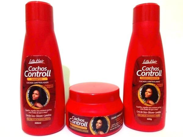 Kit Cachos Controll Life Hair 3x500ml + Bolsinha