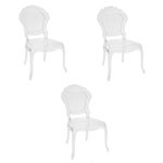 Kit 3 Cadeiras Belle Epoque Sem Braço