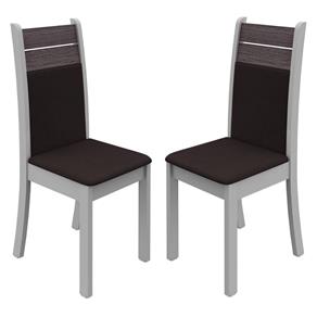 Kit 2 Cadeiras de Jantar 4231 Madesa - Branco