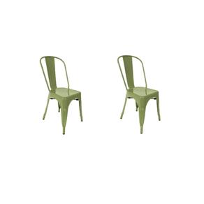 Kit 2 Cadeiras Tolix - Verde Musgo