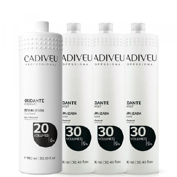 Kit Cadiveu Emulsão Reveladora Oxidante 20 + 3- 30 Volumes
