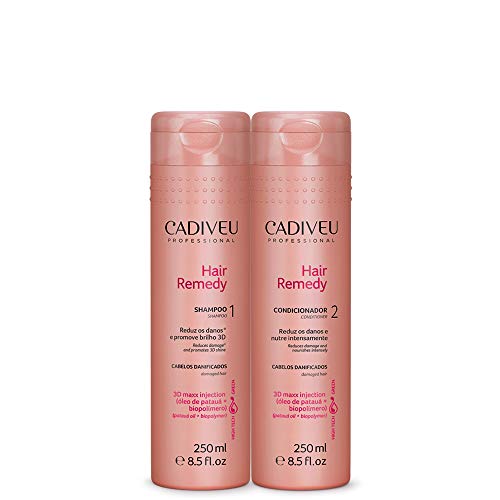 Kit Cadiveu Hair Remedy Shampoo Cond/p/Cabelos Danificados