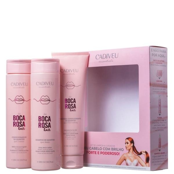 Kit Cadiveu Professional Boca Rosa Hair Limpeza Cuidados Diários (3 Produtos)