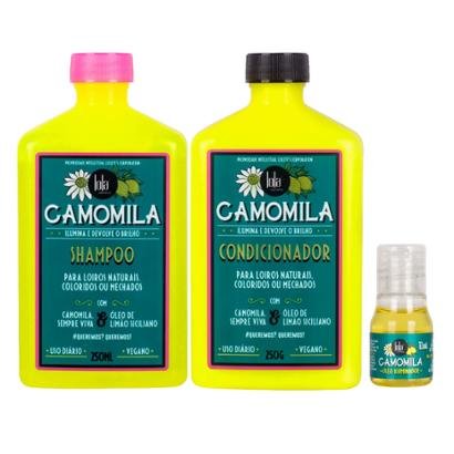 Kit Camomila Lola Cosmetics Shampoo + Condicionador + Óleo