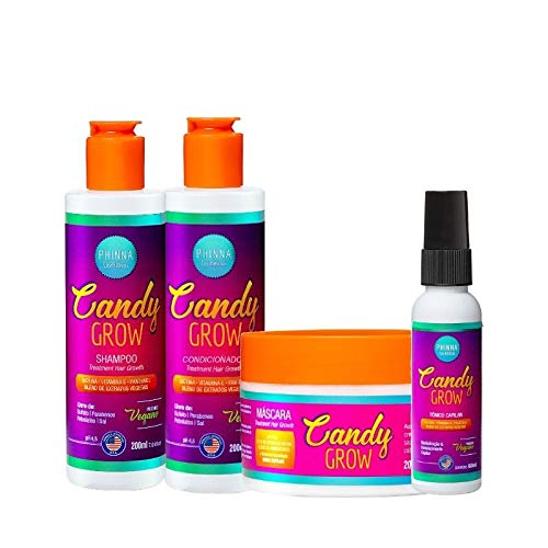 Kit Candy Grow (Shampoo + Máscara + Condicionador + Tônico) - Phinna
