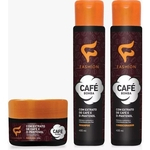 Kit Capilar Café Bomba 1 Shampoo 1 Condicionador 1 Mascara