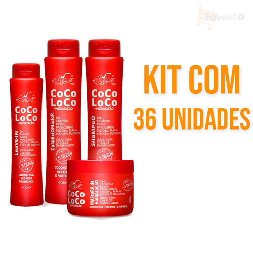 Kit Capilar Coco Loco Belkit Atacado 36 Produtos