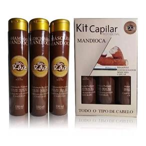 Kit Capilar Completo Mandioca Bio Raiz 3 Itens