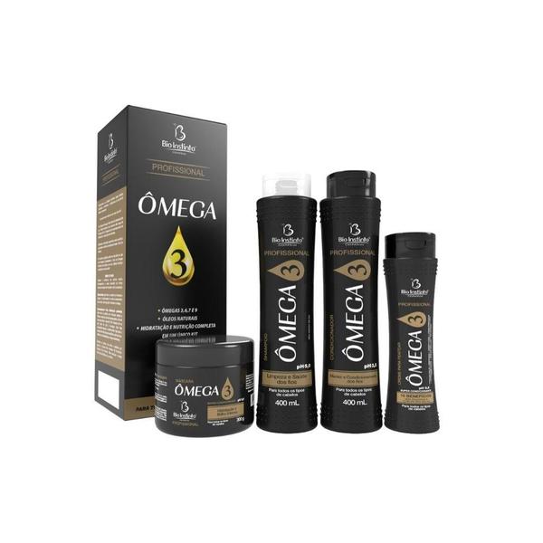 Kit Capilar Shampoo Condicionador Creme Ômega 3 - Bio Instinto Cosméticos