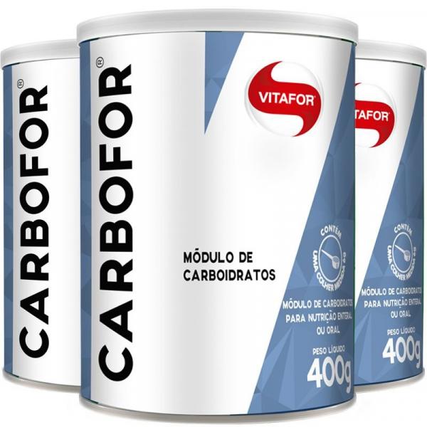 Kit 3 Carbofor Vitafor Módulo de Carboidratos 400g