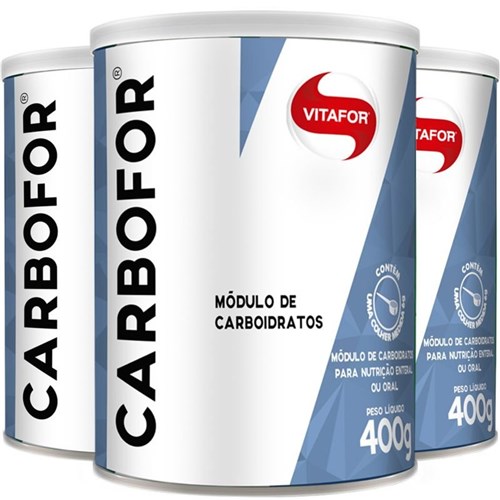 Kit 3 Carbofor Vitafor Módulo de Carboidratos 400G