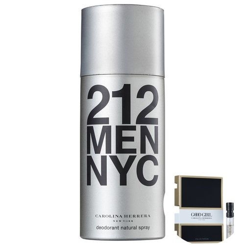 Kit Carolina Herrera 212 Men - Desodorante Spray Masculino 150ml+good Girl Eau de Parfum