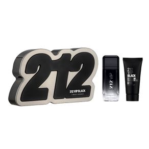 Kit Carolina Herrera 212 Vip Men Black Eau de Parfum 100ml + Gel de Banho 10ml