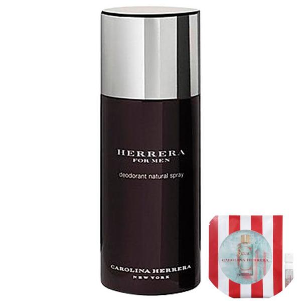 KIT Carolina Herrera For Men Deo Spray- Desodorante Corporal 150ml+CH LEau de Toilette