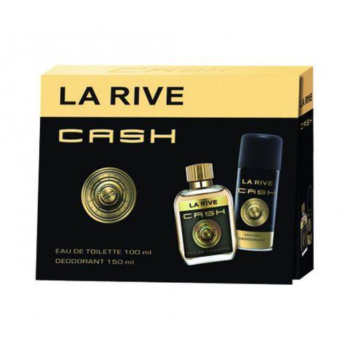Kit Cash Eau de Toilette La Rive- Perfume Masculino 100 Ml + Desodorante 150 Ml